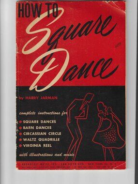 Vintage 1951 "How to Square Dance" Booklet by Harry Jarman